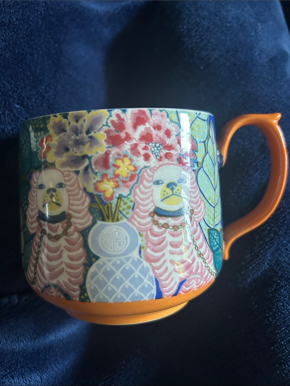 Anthropologie Paige Gemmel Animals Staffordshire Dog coffee mug
